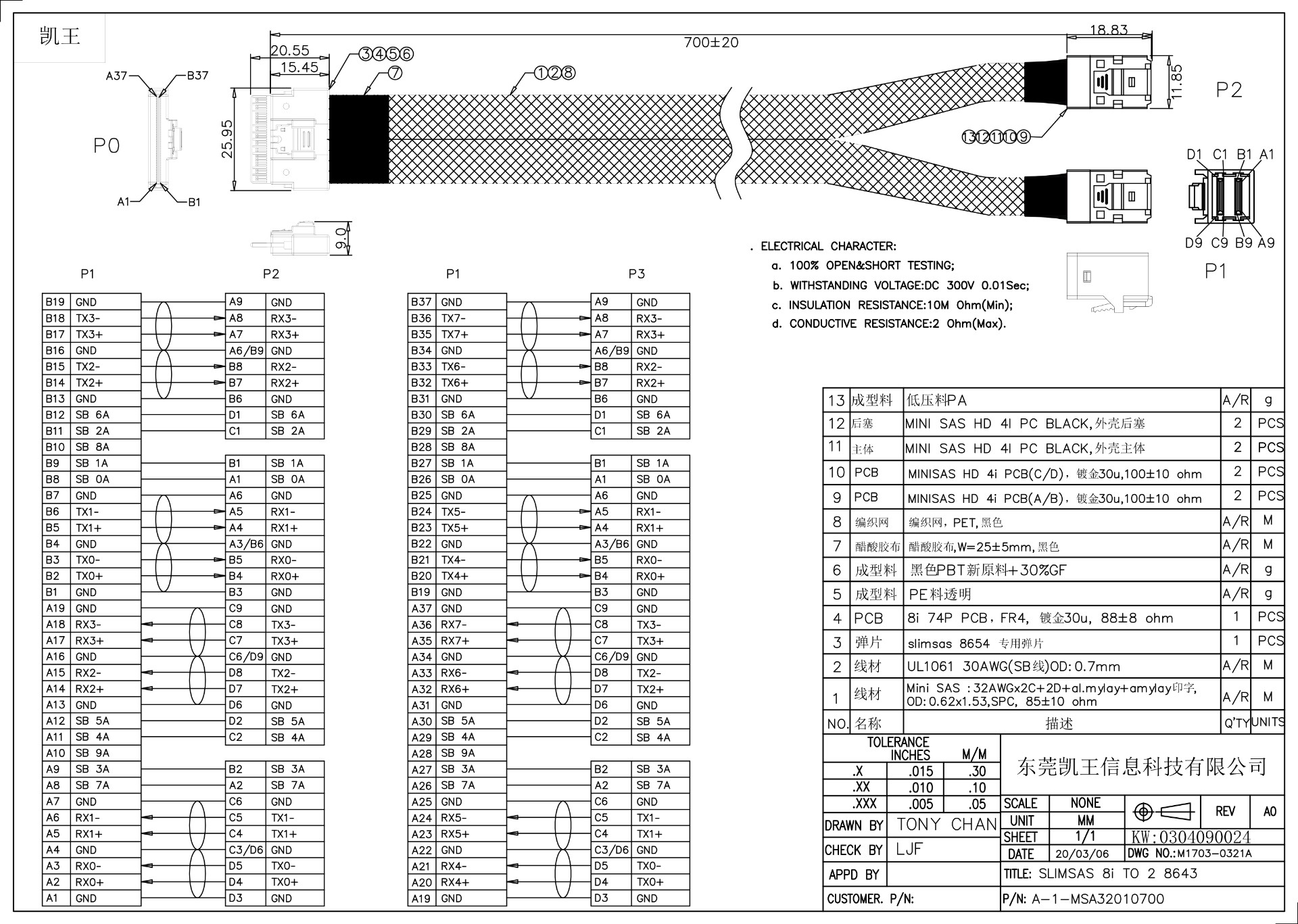 0304090024-NVME連接線 SlimSAS 8654 8i TO 2MINI SAS 8643 HD 4i L=700mm.jpg